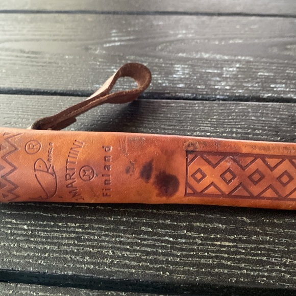 ✨Vintage✨ J Marttiini Finland Rapala Fish Fillet Knife Stainless Leather Sheath - Picture 3 of 15